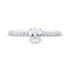 Thumbnail Image 3 of Certified Oval-Cut Diamond Engagement Ring 3/4 ct tw Platinum