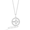True Fans Pittsburgh Steelers 1/10 CT. T.W. Diamond Logo Necklace in Sterling Silver