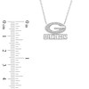Thumbnail Image 1 of True Fans Green Bay Packers 1/10 CT. T.W. Diamond Logo Necklace in Sterling Silver