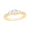 Thumbnail Image 1 of Now + Forever Round-Cut Diamond Three-Stone Engagement Ring 1 ct tw 14K Yellow Gold