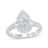 Thumbnail Image 0 of Monique Lhuillier Bliss Pear-Shaped Lab-Created Diamond Engagement Ring 1-1/5 ct tw 18K White Gold