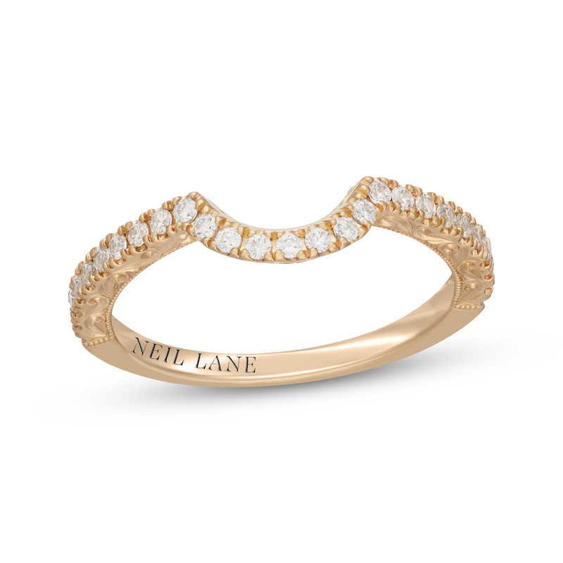 Main Image 1 of Neil Lane Diamond Contour Wedding Band 1/4 ct tw 14K Yellow Gold