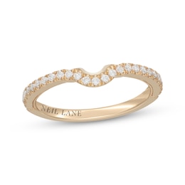 Neil Lane Diamond Contour Wedding Band 1/4 ct tw 14K Yellow Gold