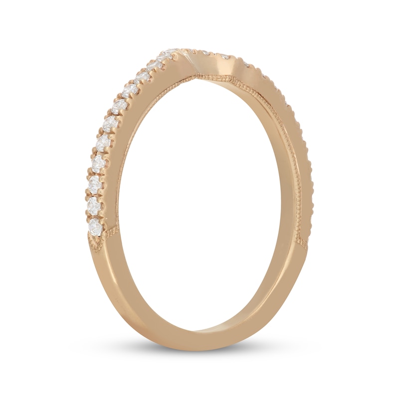 Main Image 2 of Neil Lane Diamond Contour Wedding Band 1/4 ct tw 14K Yellow Gold