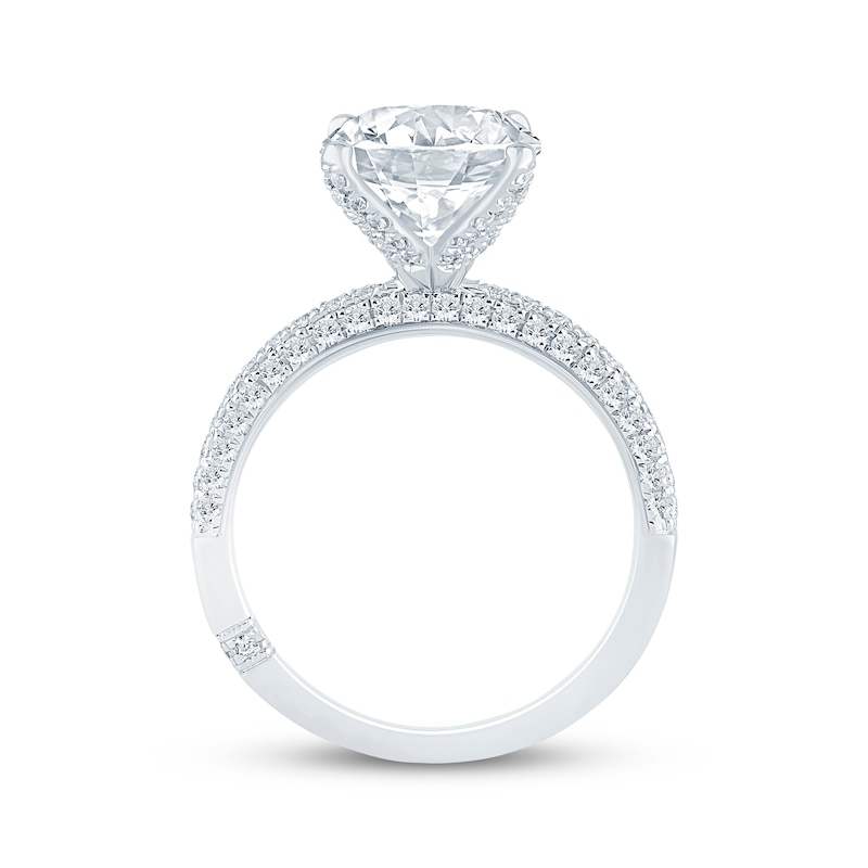 Monique Lhuillier Bliss Round-Cut Lab-Created Diamond Engagement Ring 3-5/8 ct tw 18K White Gold