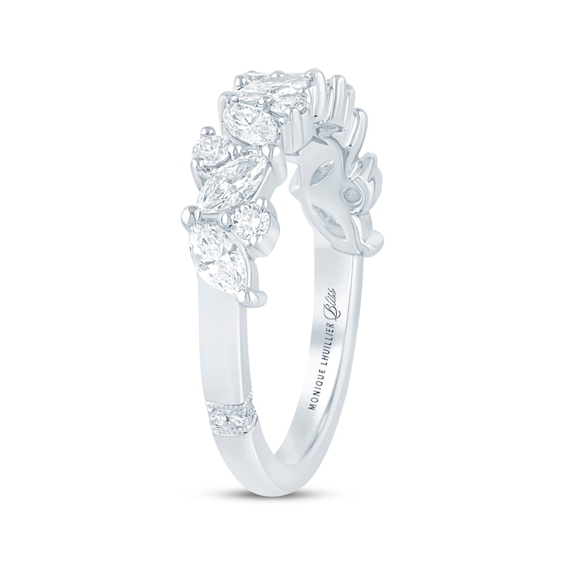Main Image 2 of Monique Lhuillier Bliss Marquise & Round-Cut Lab-Grown Diamond Anniversary Ring 1 ct tw 18K White Gold