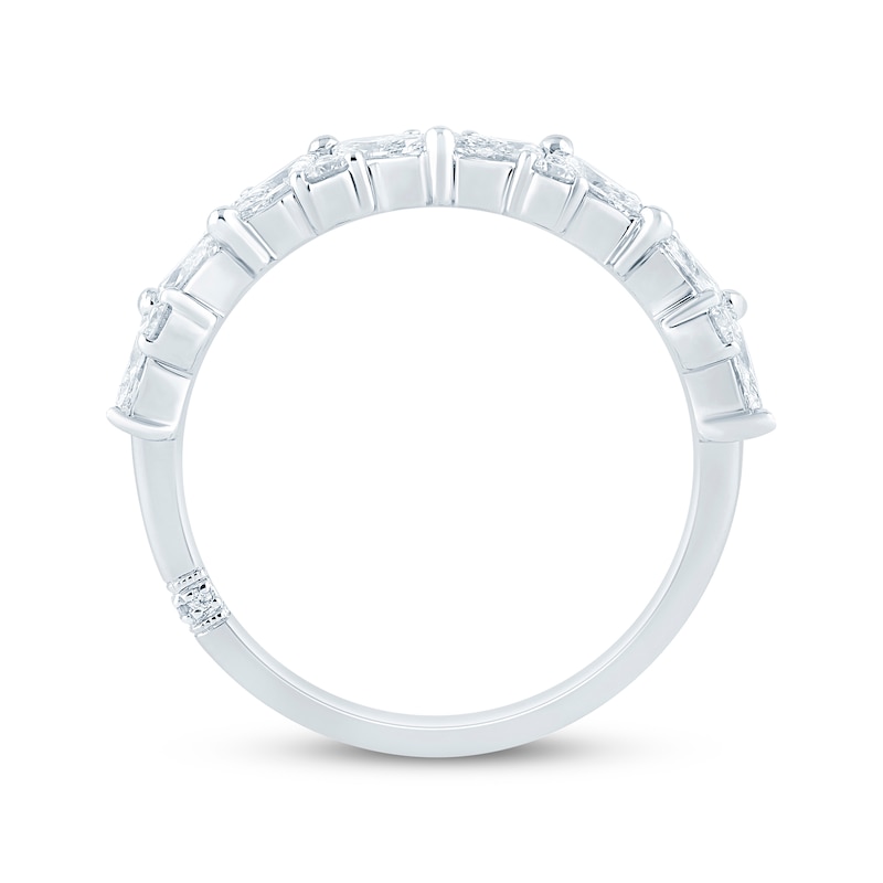 Main Image 3 of Monique Lhuillier Bliss Marquise & Round-Cut Lab-Grown Diamond Anniversary Ring 1 ct tw 18K White Gold