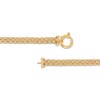 Thumbnail Image 4 of Heart Bismark Chain Bracelet 10.8mm Hollow 10K Yellow Gold 7.5&quot;