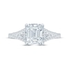 Thumbnail Image 3 of Monique Lhuillier Bliss Emerald-Cut Lab-Created Diamond Engagement Ring 2-1/2 ct tw 18K White Gold