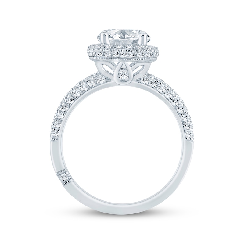 Monique Lhuillier Bliss Round-Cut Lab-Created Diamond Engagement Ring 2 ...