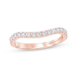 Monique Lhuillier Bliss Lab-Grown Diamond Contour Anniversary Ring 1/2 ct tw 18K Rose Gold