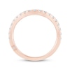 Thumbnail Image 3 of Monique Lhuillier Bliss Lab-Grown Diamond Contour Anniversary Ring 1/2 ct tw 18K Rose Gold