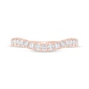 Thumbnail Image 4 of Monique Lhuillier Bliss Lab-Grown Diamond Contour Anniversary Ring 1/2 ct tw 18K Rose Gold