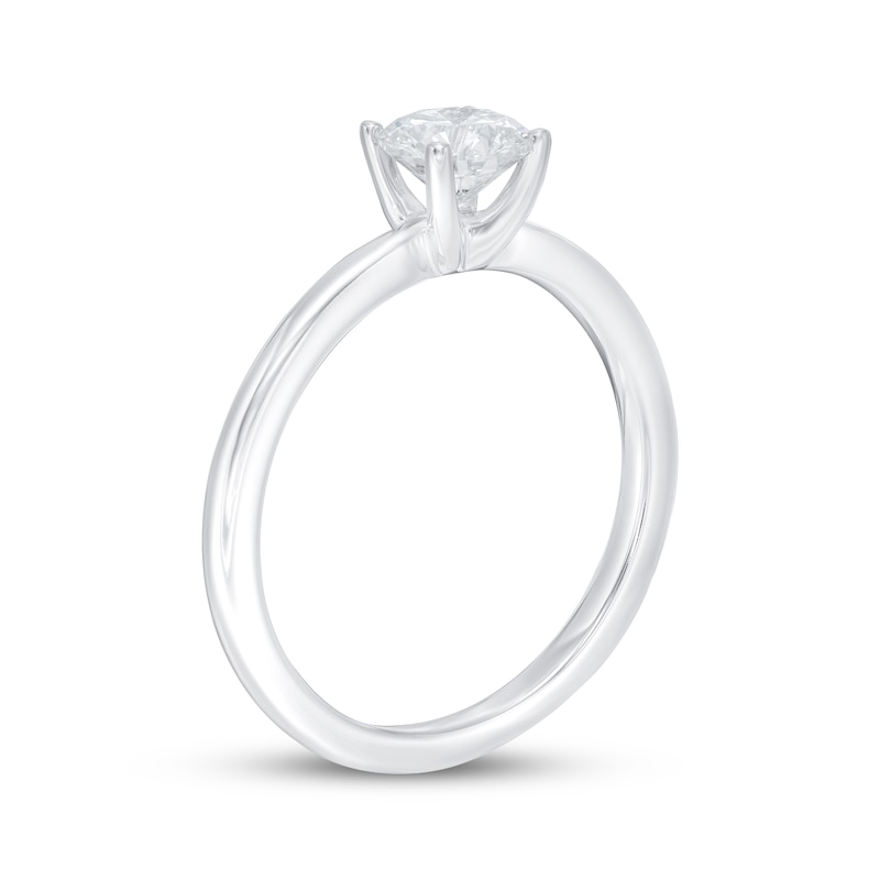 Lab-Created Diamonds by KAY Solitaire Engagement Ring 3/4 ct tw Round-Cut 14K White Gold (F/SI2)