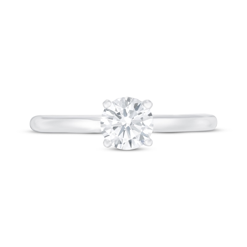 Lab-Created Diamonds by KAY Solitaire Engagement Ring 3/4 ct tw Round-Cut 14K White Gold (F/SI2)