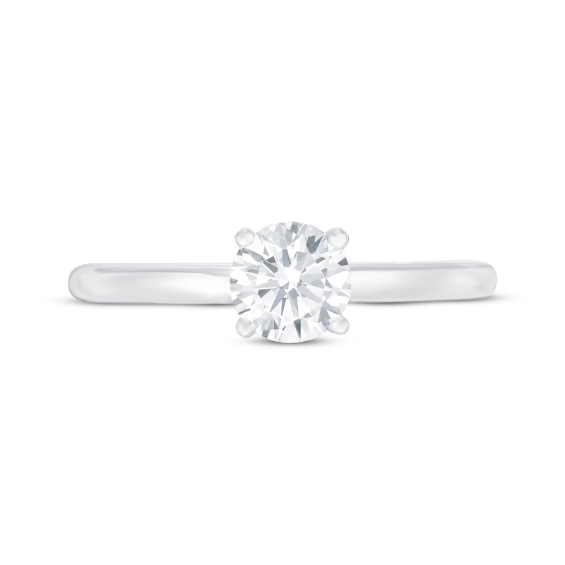 Main Image 3 of Now + Forever Lab-Grown Diamonds Solitaire Engagement Ring 3/4 ct tw Round-Cut 14K White Gold (F/SI2)