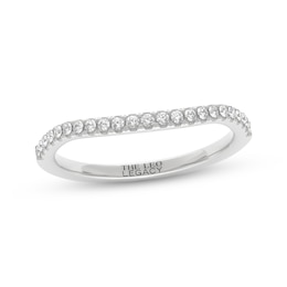 THE LEO Legacy Lab-Grown Diamond Contour Wedding Band 1/5 ct tw 14K White Gold