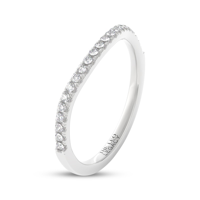 Main Image 8 of THE LEO Legacy Lab-Grown Diamond Contour Wedding Band 1/5 ct tw 14K White Gold