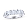 Thumbnail Image 0 of THE LEO Legacy Lab-Created Diamond Emerald-Cut Anniversary Ring 2 ct tw 14K White Gold