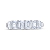 Thumbnail Image 2 of THE LEO Legacy Lab-Created Diamond Emerald-Cut Anniversary Ring 2 ct tw 14K White Gold