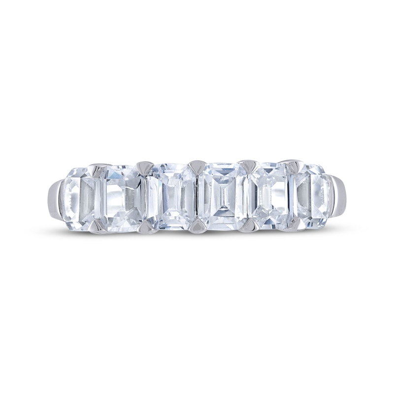THE LEO Legacy Lab-Created Diamond Emerald-Cut Anniversary Ring 2 ct tw 14K White Gold