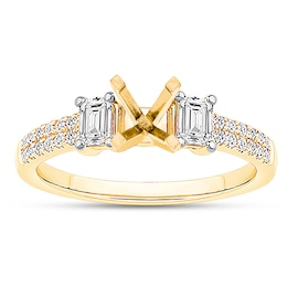 Now + Forever Diamond Engagement Ring Setting 1/2 ct tw 14K Yellow Gold