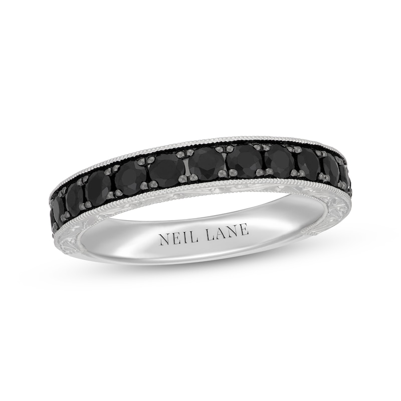 Neil Lane Black Diamond Anniversary Ring 1 ct tw 14K White Gold