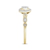 Thumbnail Image 2 of Multi-Diamond Center Heart-Shaped Promise Ring 1/5 ct tw 10K Yellow Gold