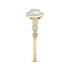 Thumbnail Image 1 of Multi-Diamond Center Heart-Shaped Promise Ring 1/5 ct tw 10K Yellow Gold