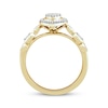 Thumbnail Image 2 of Multi-Diamond Center Heart-Shaped Promise Ring 1/5 ct tw 10K Yellow Gold