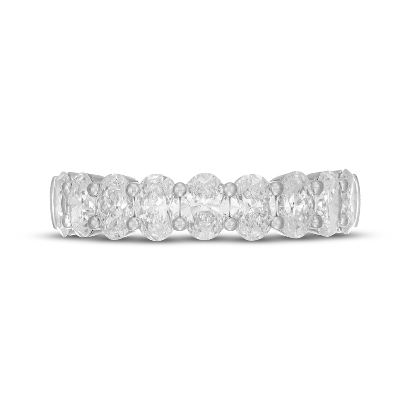 Main Image 3 of Neil Lane Artistry Oval-Cut Lab-Grown Diamond Anniversary Ring 2 ct tw 14K White Gold