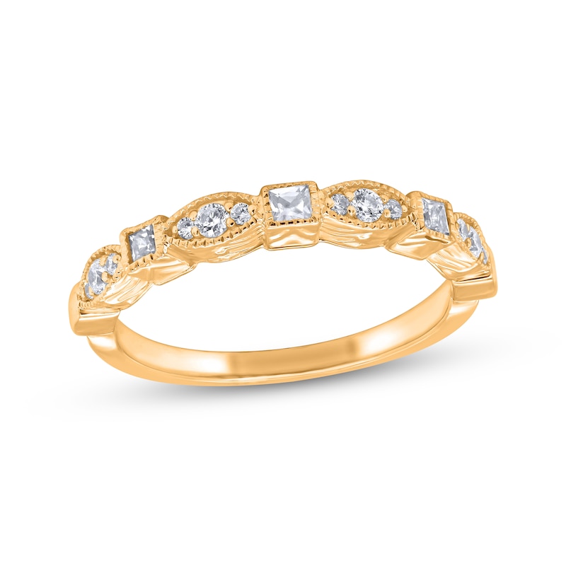 Main Image 1 of Now + Forever Diamond Vintage-Style Anniversary Ring 1/4 ct tw 14K Yellow Gold