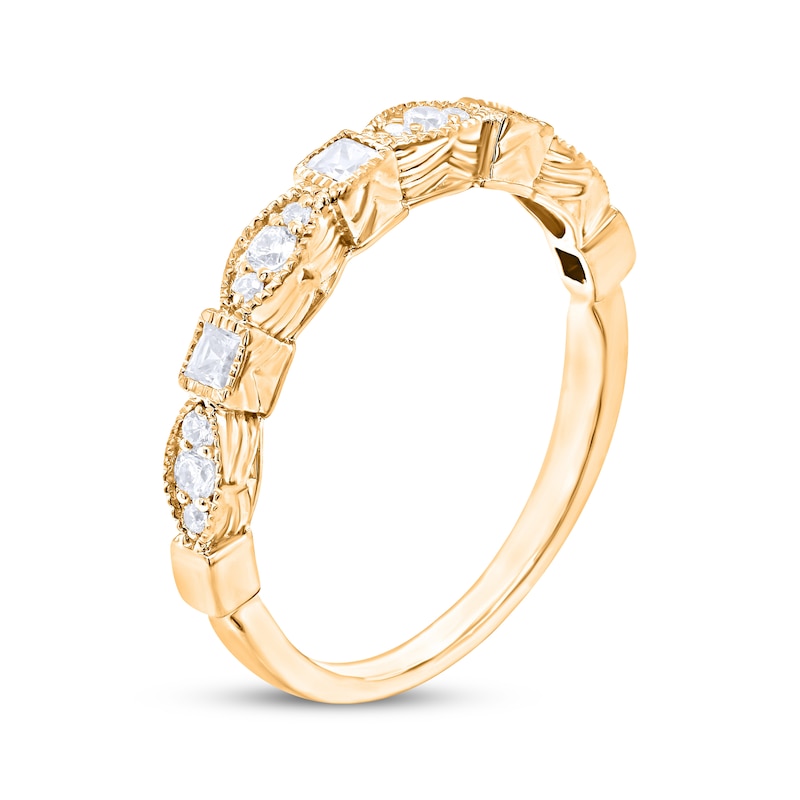 Main Image 2 of Now + Forever Diamond Vintage-Style Anniversary Ring 1/4 ct tw 14K Yellow Gold