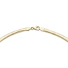 Thumbnail Image 1 of Hollow Graduated Omega Chain Stretch Necklace 10K Yellow Gold 18"