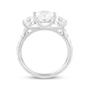 Thumbnail Image 3 of Memories, Moments, Magic Round-Cut Lab-Grown Diamond Three-Stone Engagement Ring 3 ct tw 14K White Gold