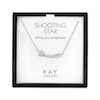 Thumbnail Image 1 of Diamond Accent Shooting Star Bar Necklace Sterling Silver 18"