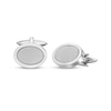 Thumbnail Image 1 of Multi-Finish Oval Cufflinks Stainless Steel
