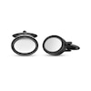 Thumbnail Image 1 of Oval Cuff Links Black Ion Plating & Stainless Steel