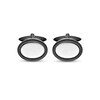 Thumbnail Image 2 of Oval Cuff Links Black Ion Plating & Stainless Steel