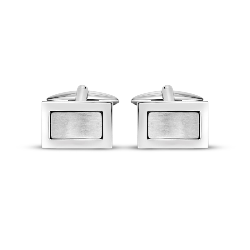 Main Image 2 of Rectangle Cufflinks Stainless Steel