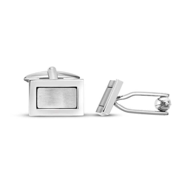 Main Image 3 of Rectangle Cufflinks Stainless Steel