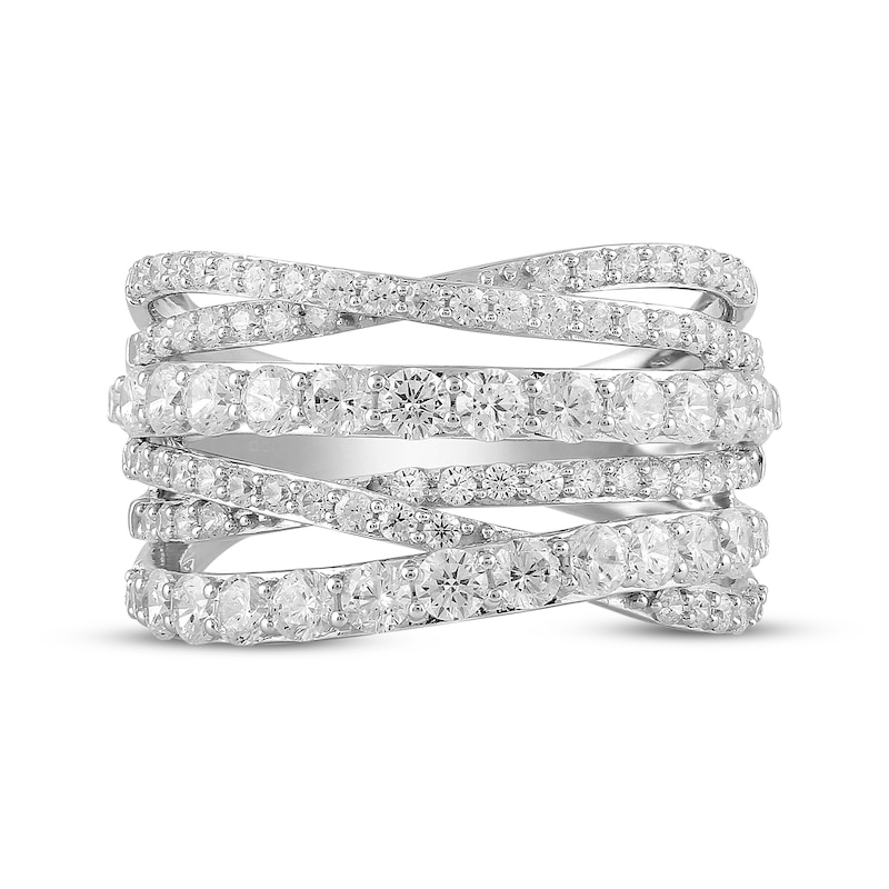Main Image 3 of KAY Lab-Grown Diamonds Crossover Fashion Ring 2 ct tw 10K White Gold