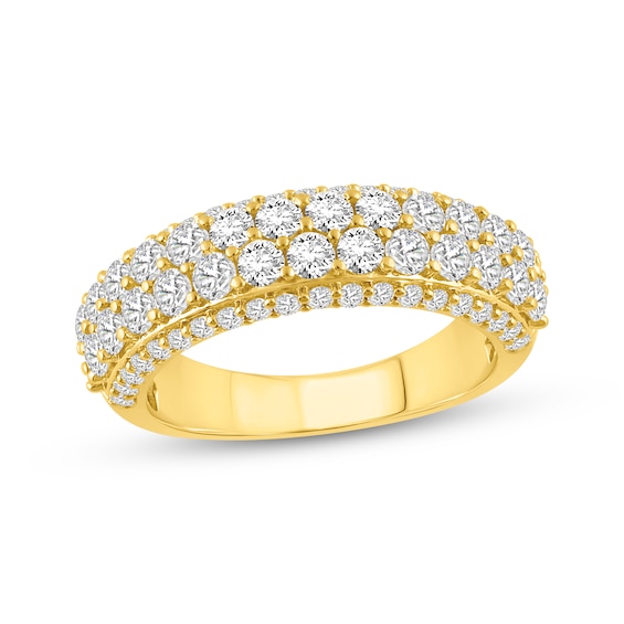 Diamond Multi-Row Anniversary Ring 1-1/2 ct tw 10K Yellow Gold