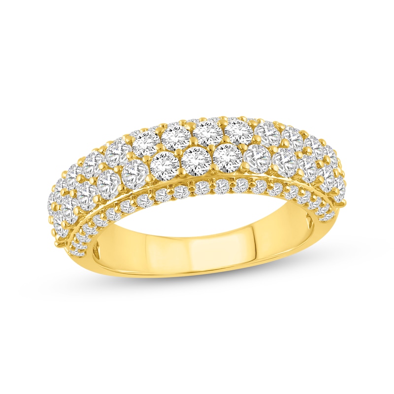 Main Image 1 of Diamond Multi-Row Anniversary Ring 1-1/2 ct tw 10K Yellow Gold