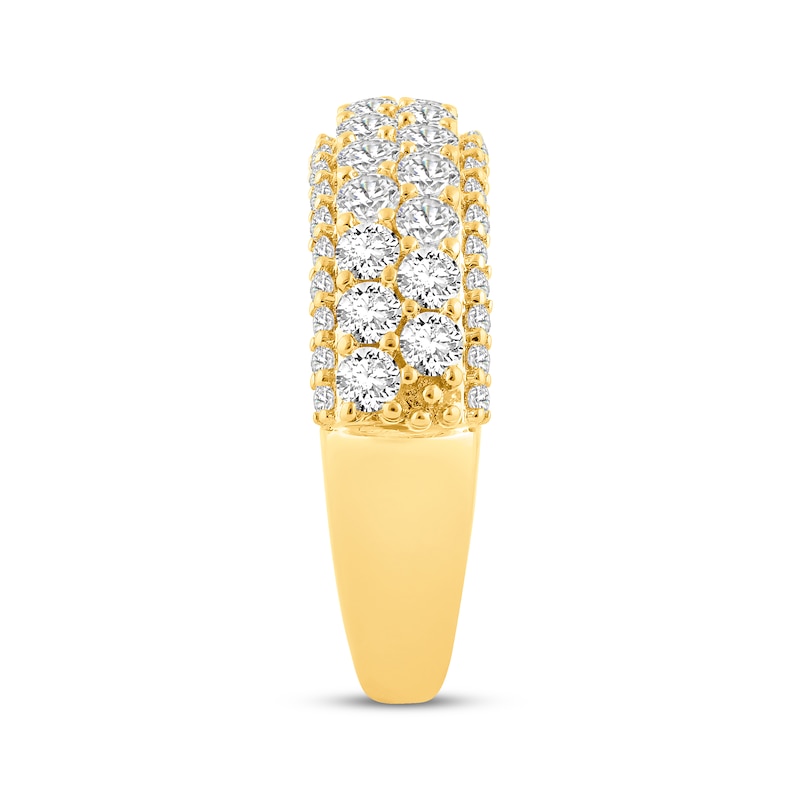 Main Image 2 of Diamond Multi-Row Anniversary Ring 1-1/2 ct tw 10K Yellow Gold