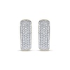 Thumbnail Image 2 of Men's Diamond Inside-Out Huggie Hoop Earrings 3/4 ct tw 10K Yellow Gold