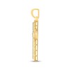 Thumbnail Image 3 of Diamond & Nugget Cross Charm 1 ct tw 10K Yellow Gold