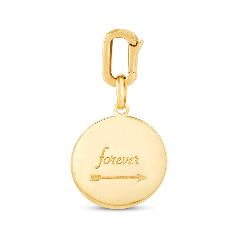 Main Image 1 of Charmed Memories &quot;Forever&quot; Arrow Disc Charm 10K Yellow Gold