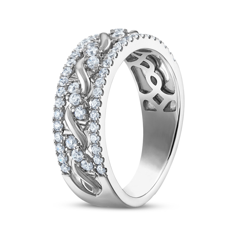 Main Image 2 of Now + Forever Diamond Twist Anniversary Ring 1/2 ct tw 14K White Gold