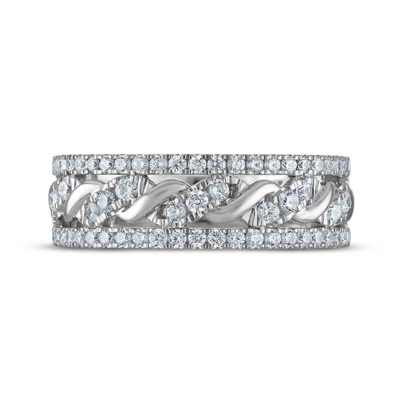 Main Image 3 of Now + Forever Diamond Twist Anniversary Ring 1/2 ct tw 14K White Gold